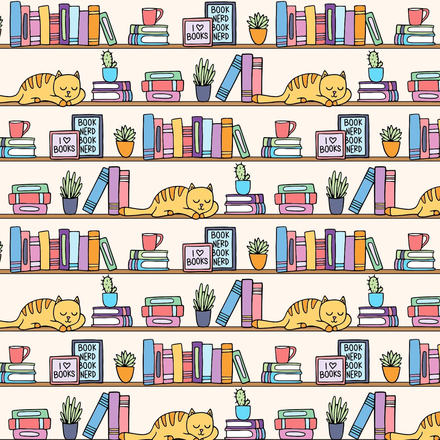 Book Store Reading Wrapping Paper Roll