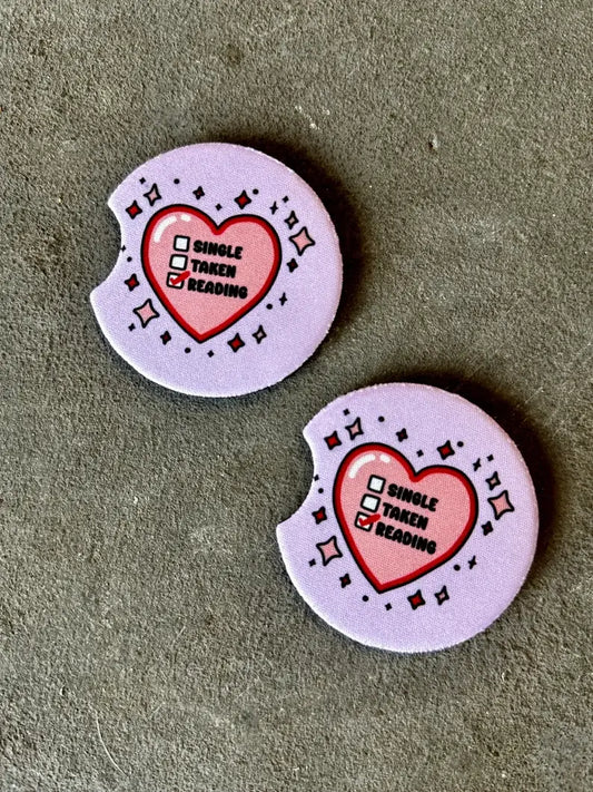Single Taken Reading CAR COASTERS