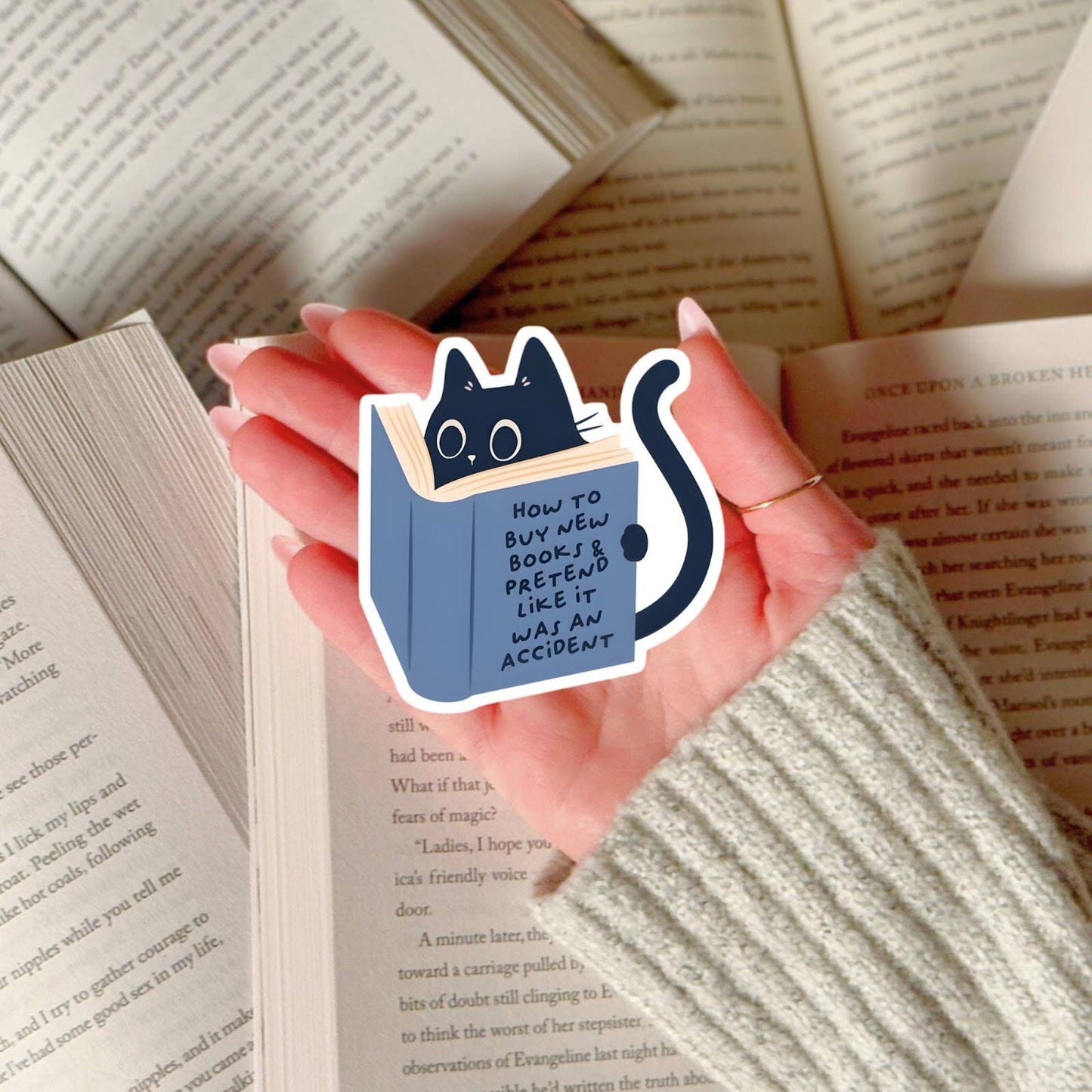 How To Buy New Books Sticker
