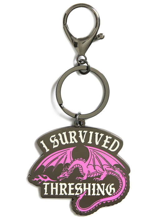 "I Survived Threshing" Keychain