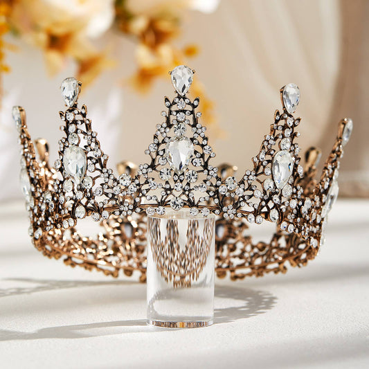 Baroque Queen Crown Bronze