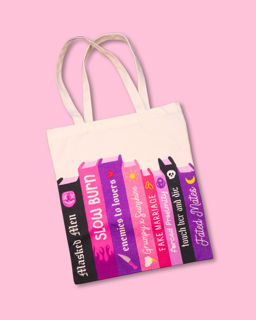 Bookish Trope Canvas Tote