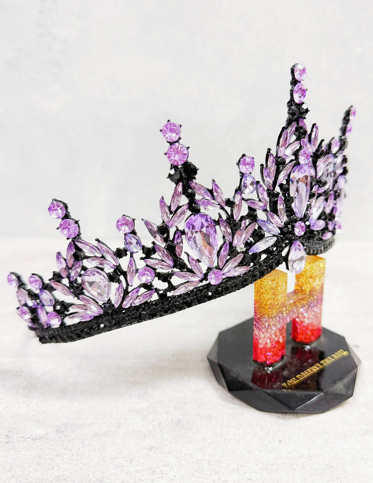 Black Purple Tiara
