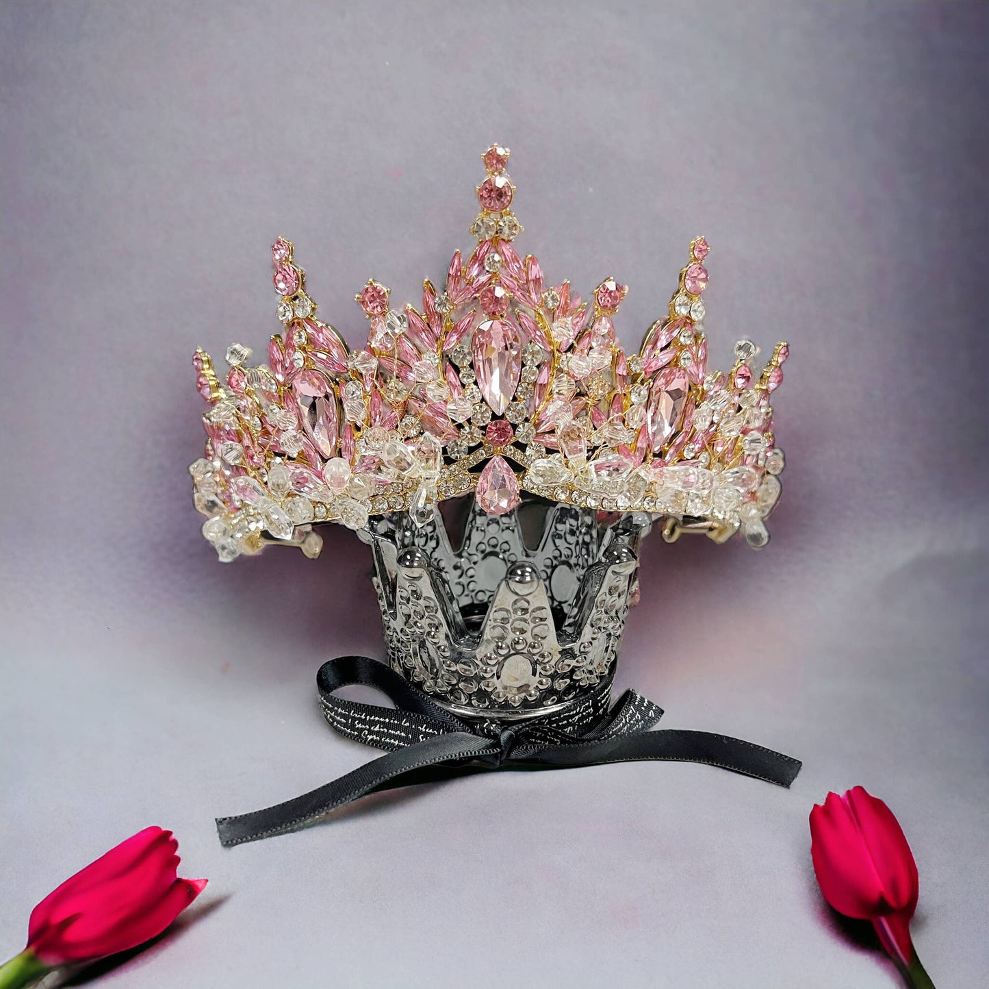 Pink Crystal Tiara