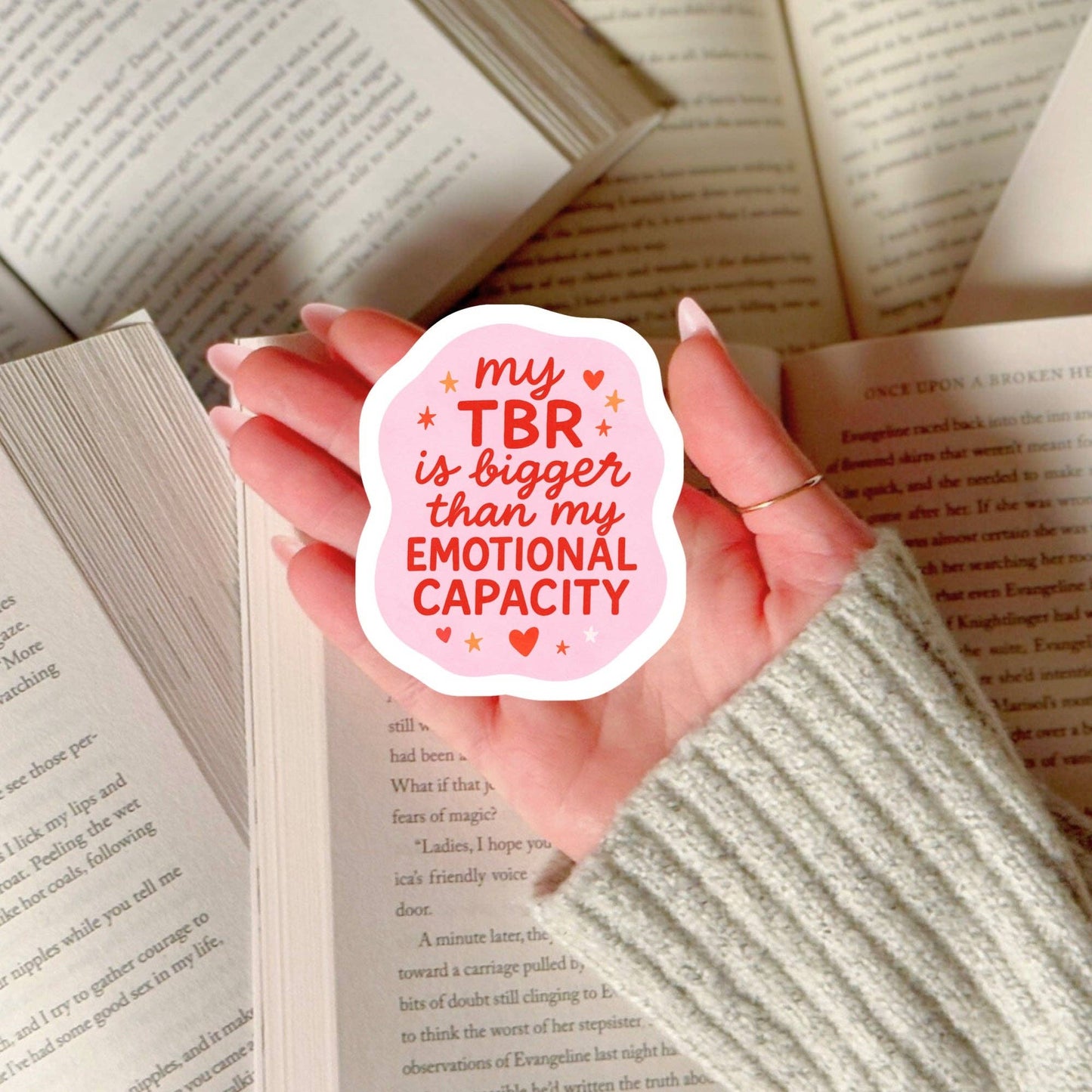 My TBR is Bigger Than my Emotional Capacity Sticker