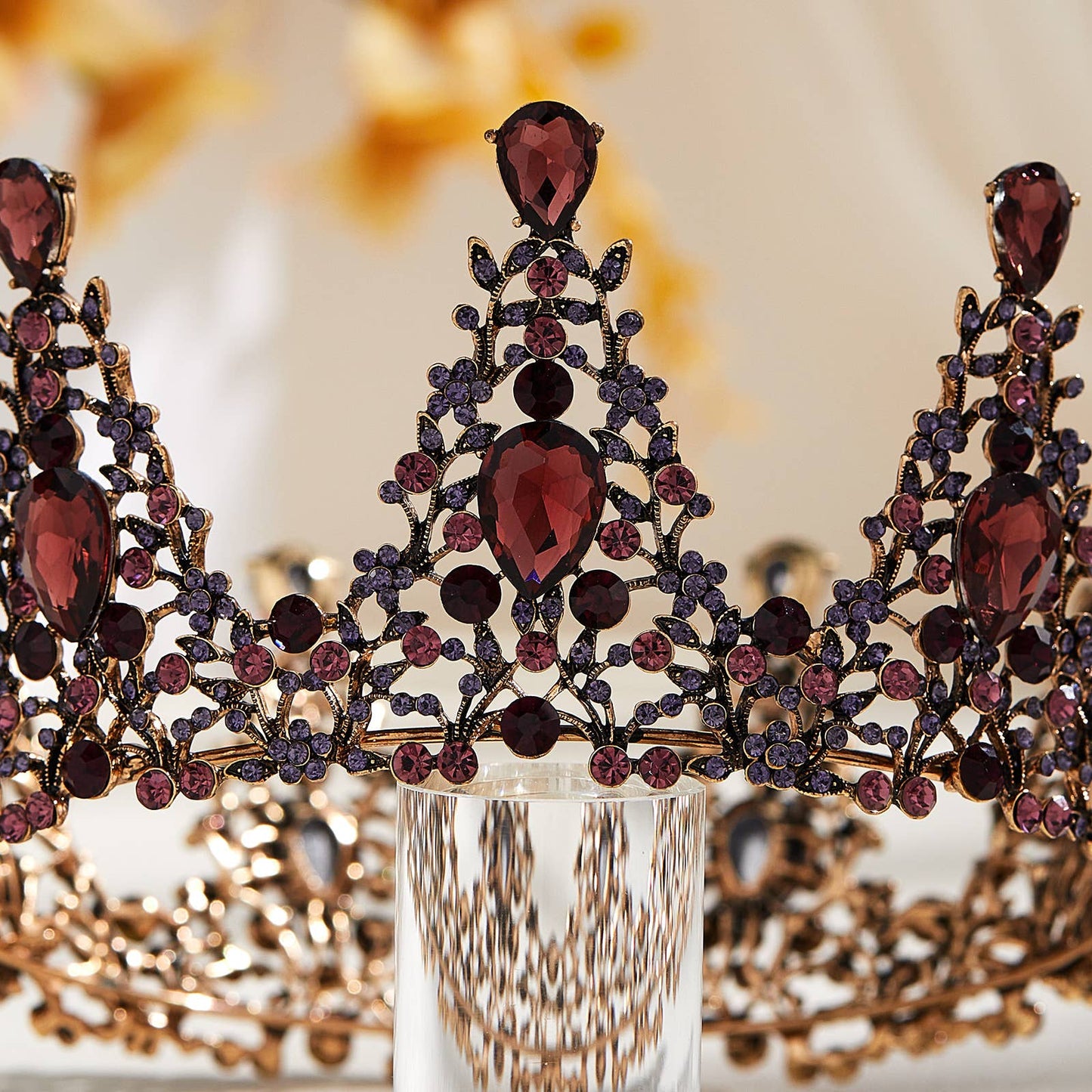 Queen Crown for Women Vintage Tiara Mulberry + Purple