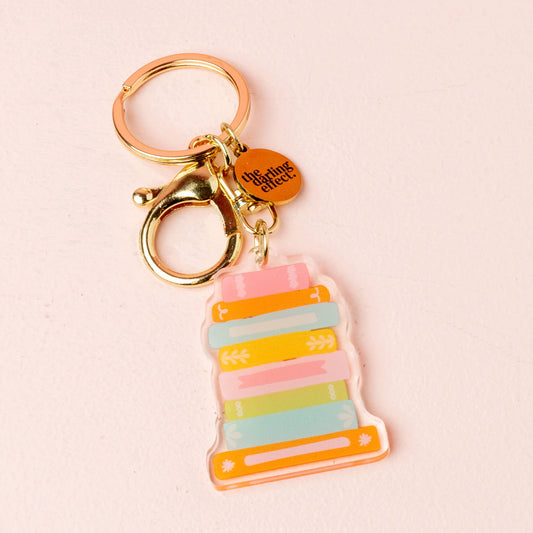 Acrylic Keychain-Book Stack