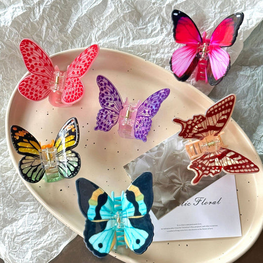 Colorful Butterfly Claw Clip
