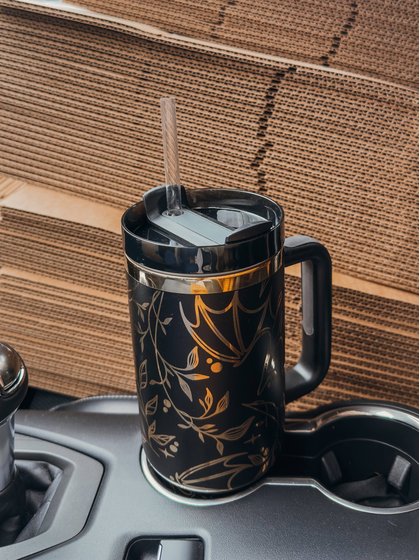 Engraved Gold Dragons Bookish 40oz Tumbler