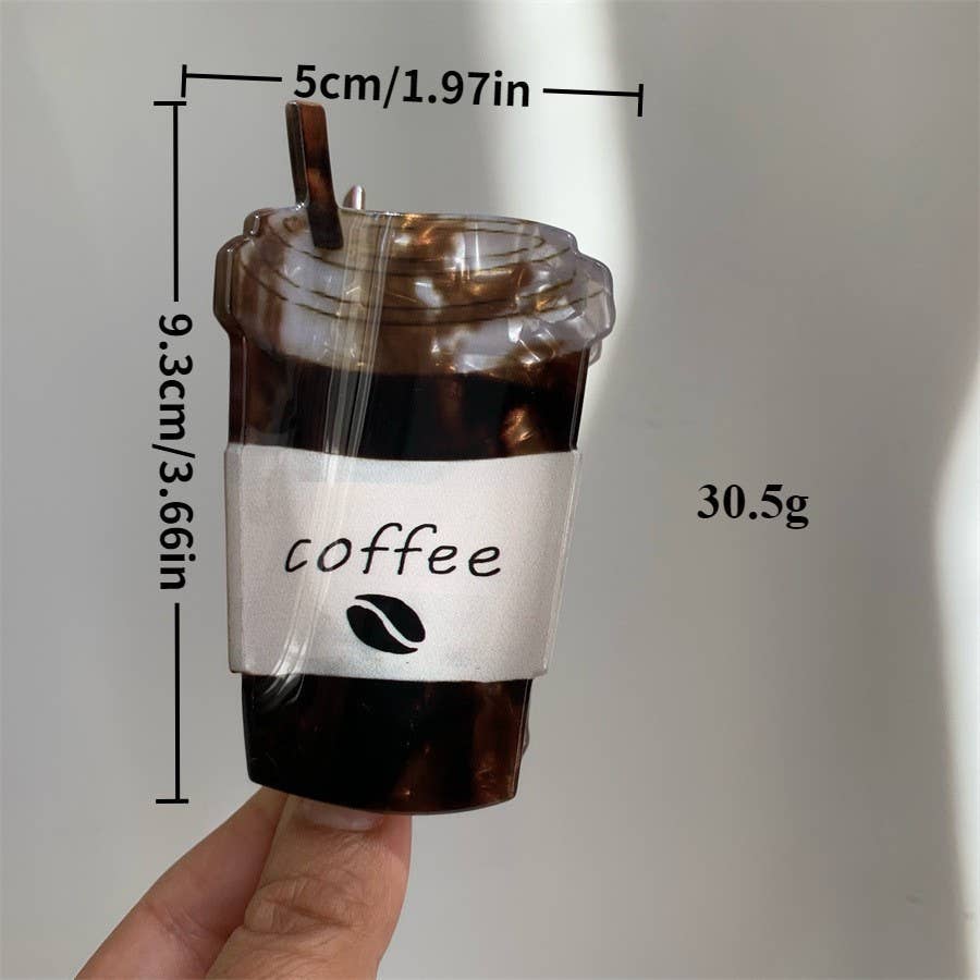 Coffee Cup Claw Clip