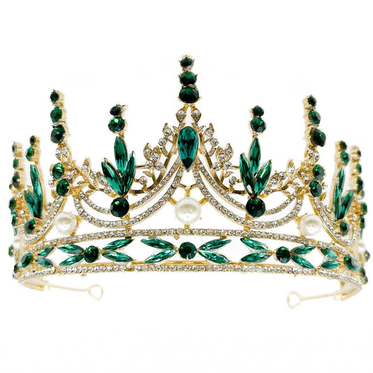 Gold & Teal Tiara