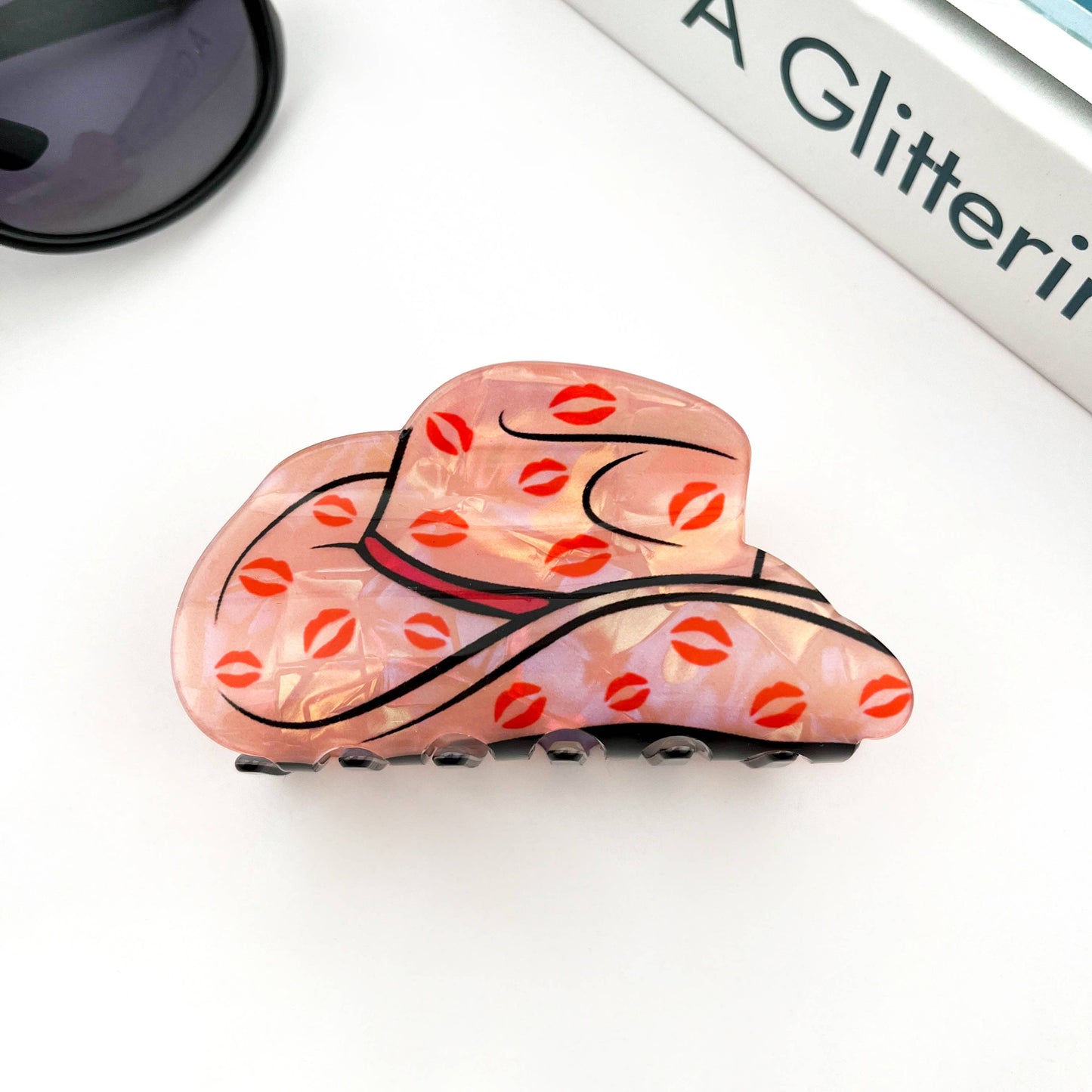 Cowboy Hat Hair Claw Clip