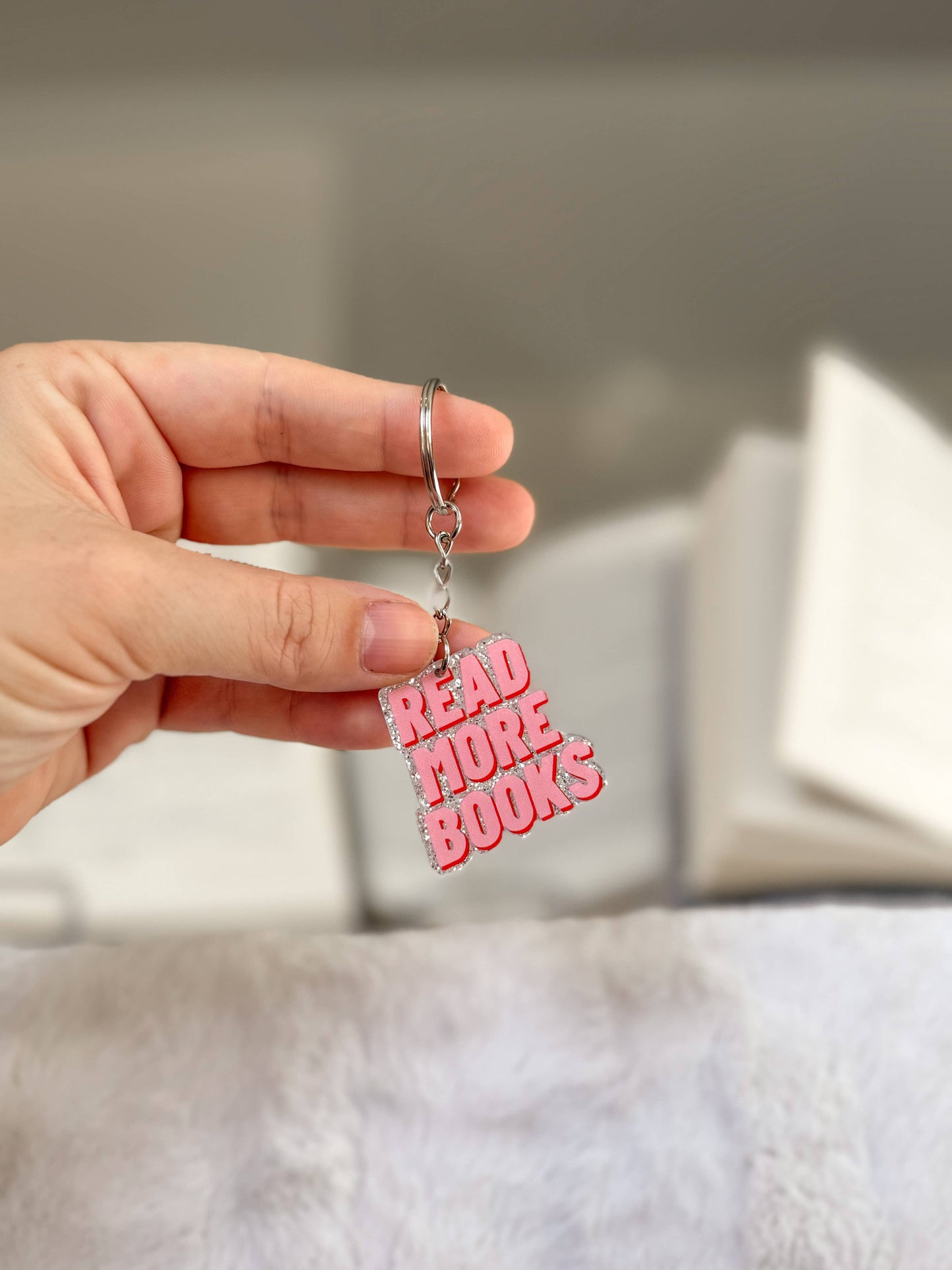 Read More Books Keychain 