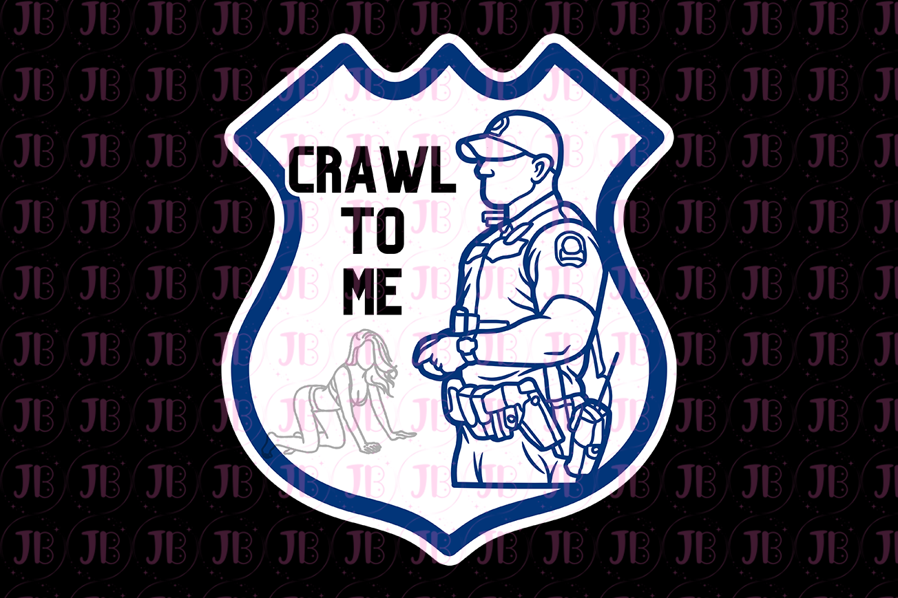 Crawl to Vinyl Sticker