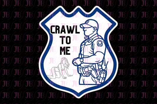 Crawl to Vinyl Sticker