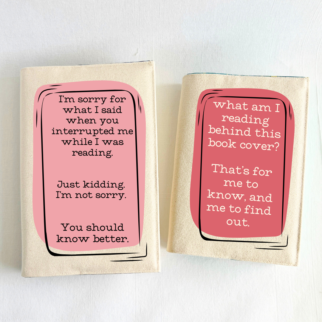 Fabric Book Cover - For me to know
