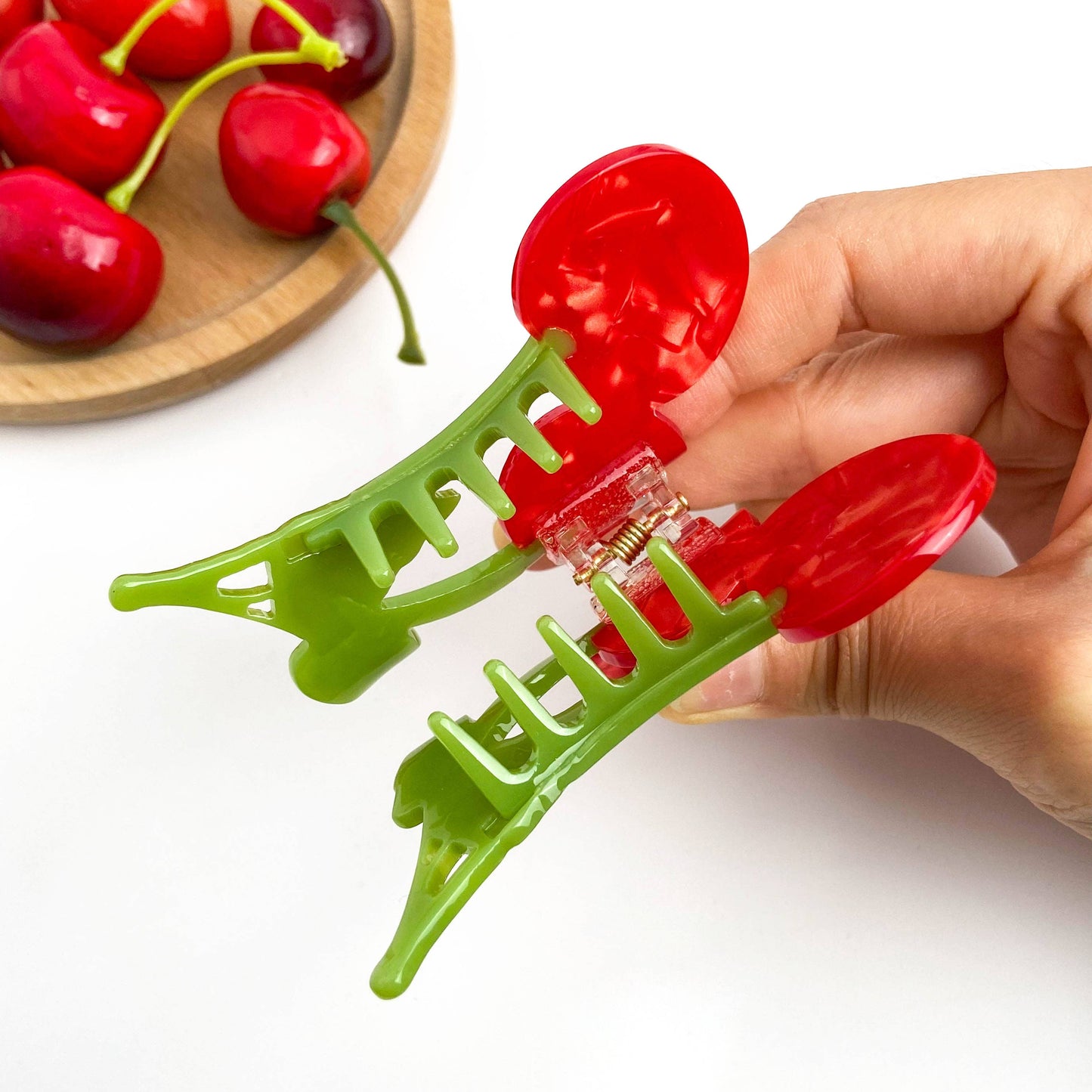 Sweet Red Cherry Claw Clip
