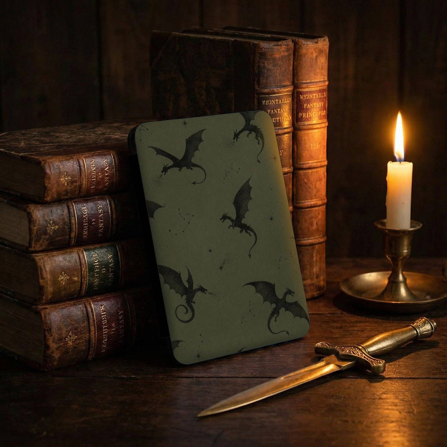Green Fourth Wing Kindle Case