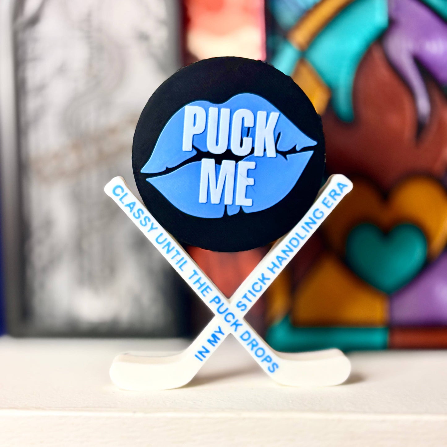 3d Printed Puck Me Shelf Decor
