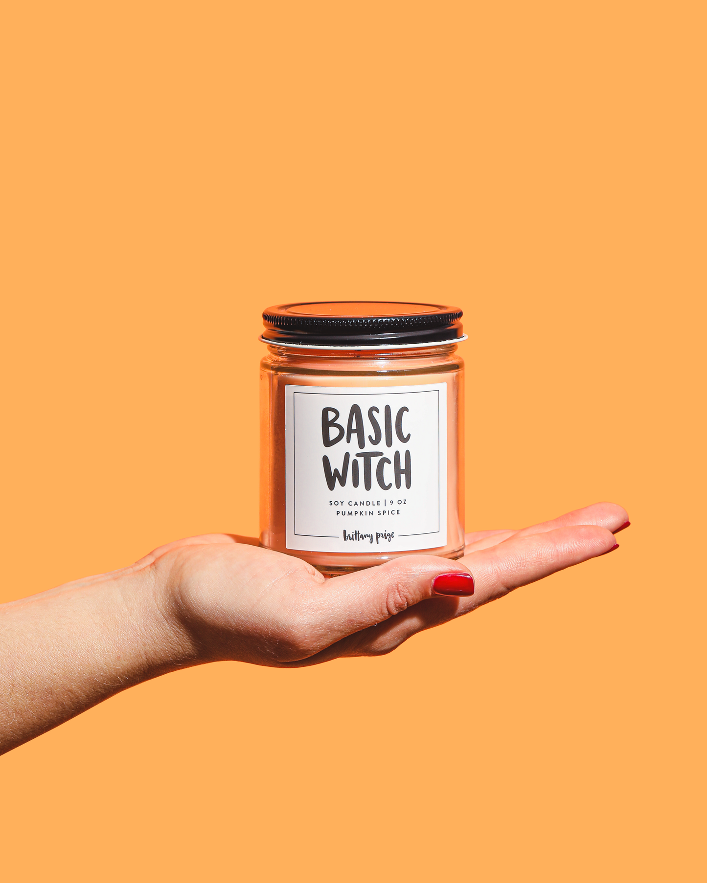 Basic Witch Pumpkin Candle