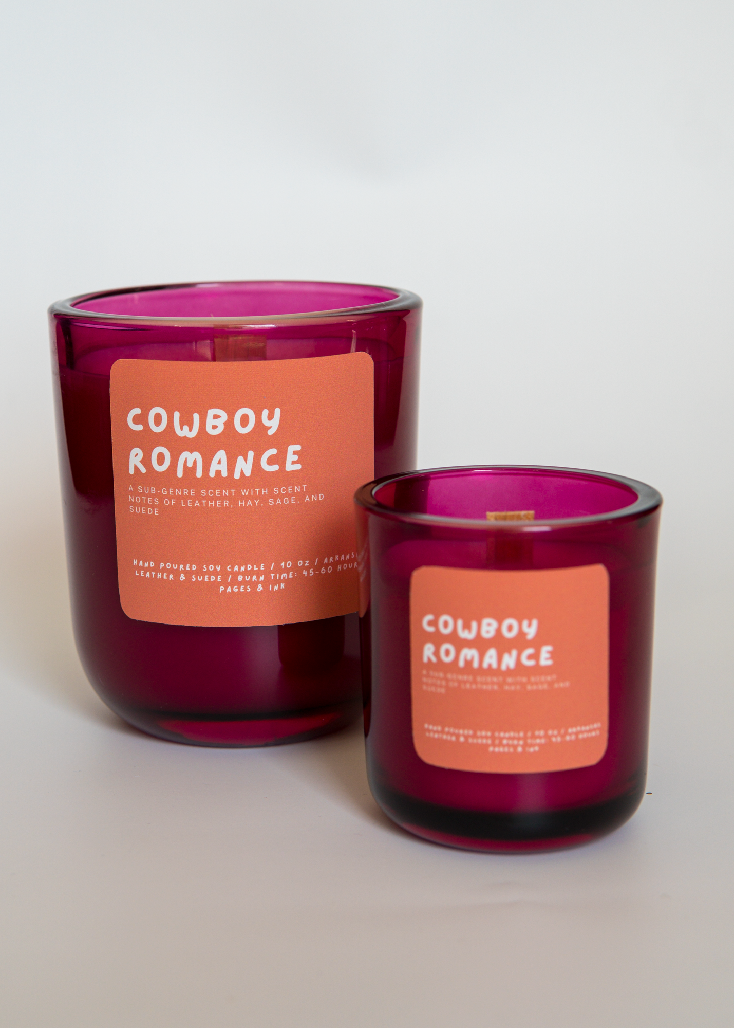 Cowboy Romance: Leather & Suede Candle
