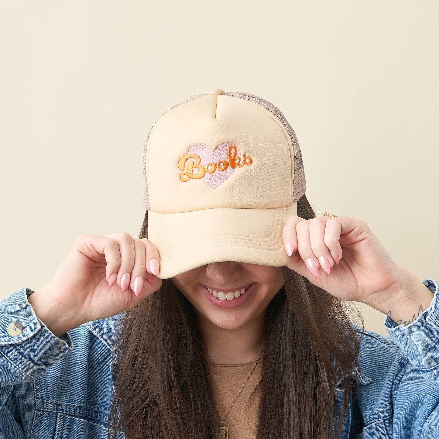 Trucker Hat-Heart Books