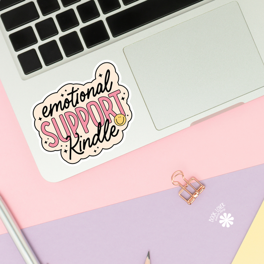 Emotional Support Kindle Sticker