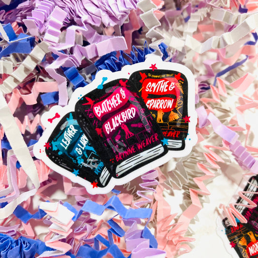 Butcher & Blackbird Book Covers Sticker
