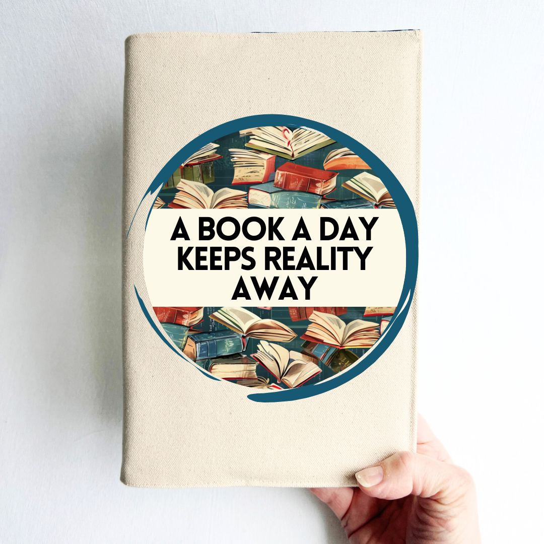 Fabric Book Cover - Keeping reality away