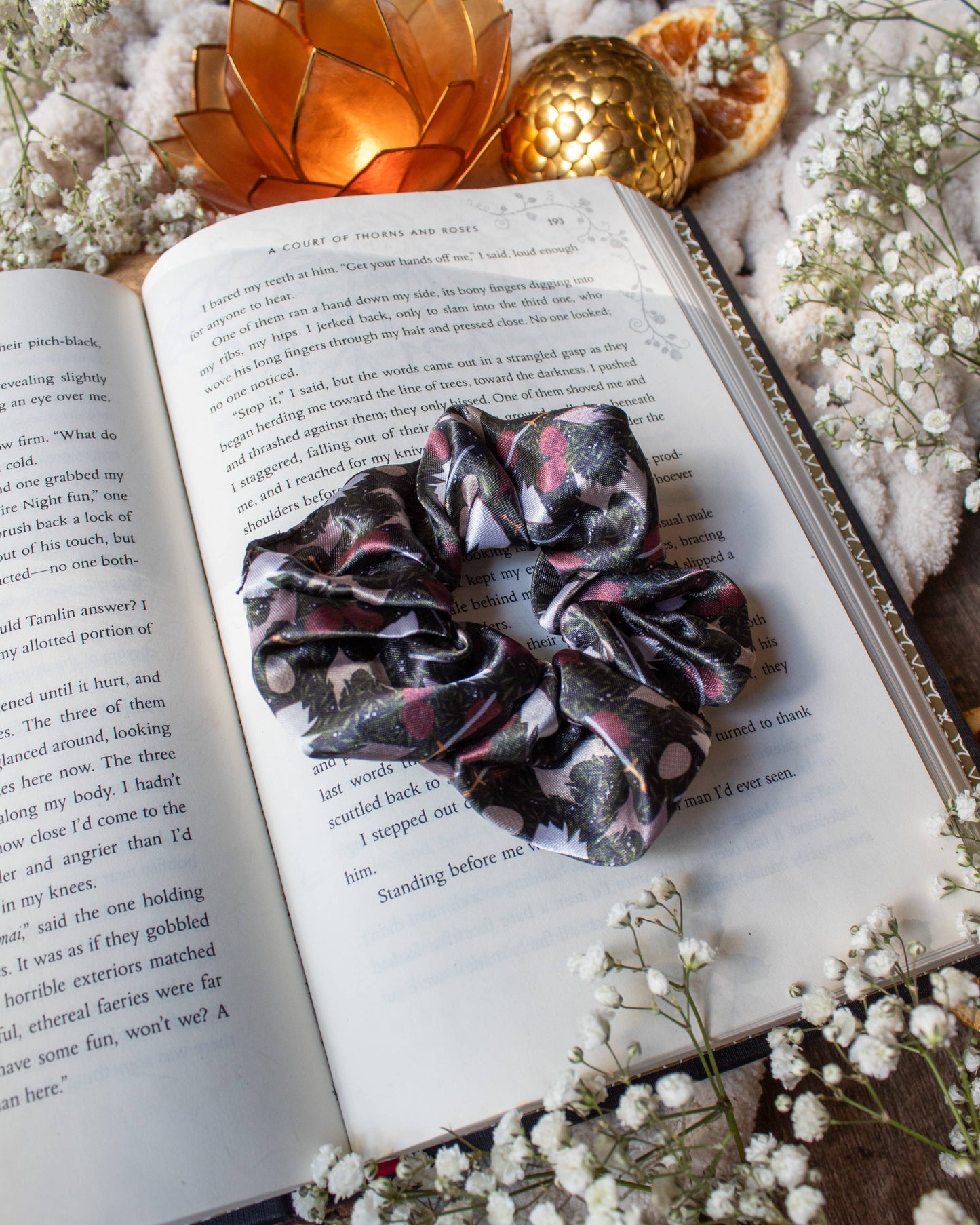 Bookish Satin Scrunchie | Dragon's Den