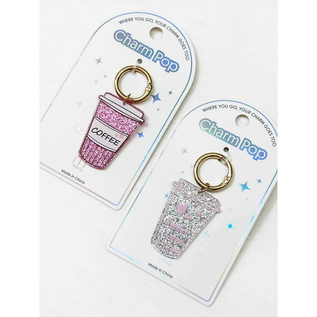 Sparkle Coffee Key Chain