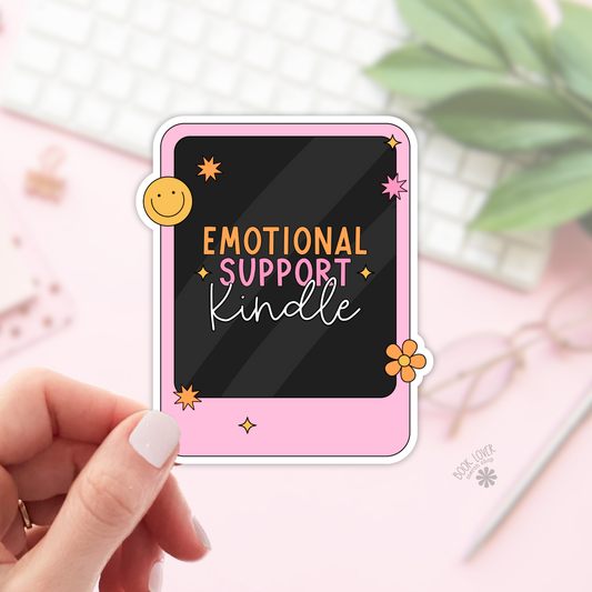 Emotional Support Kindle Sticker