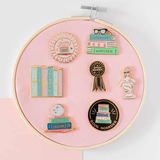 Book Hoarder Enamel Pin