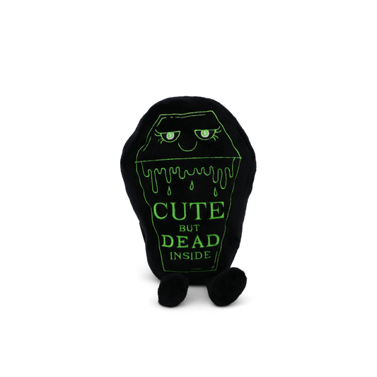 “Cute But Dead Inside” Coffin Horror Halloween Plushie