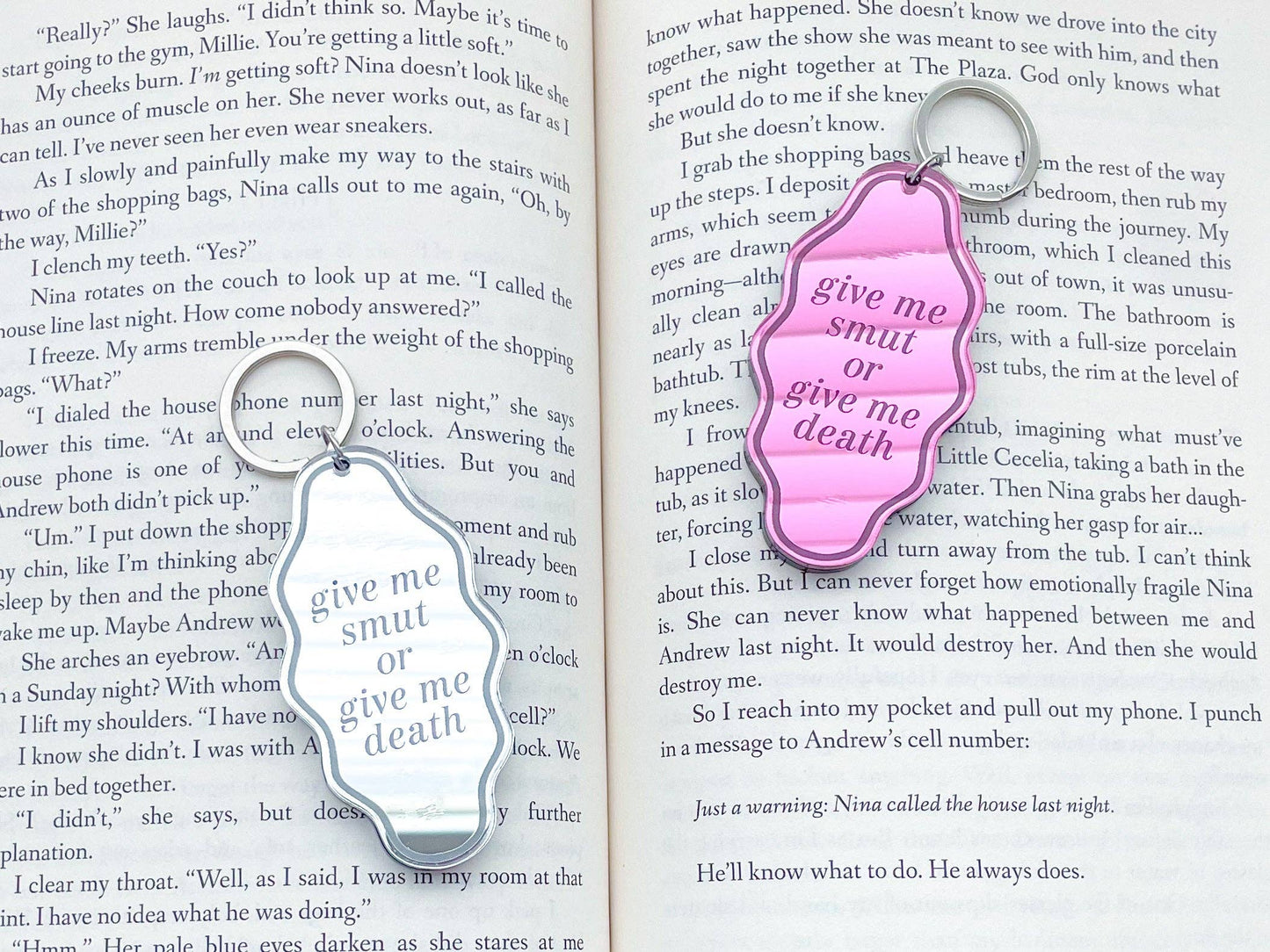 Give Me Smut or Give Me Death Keychain