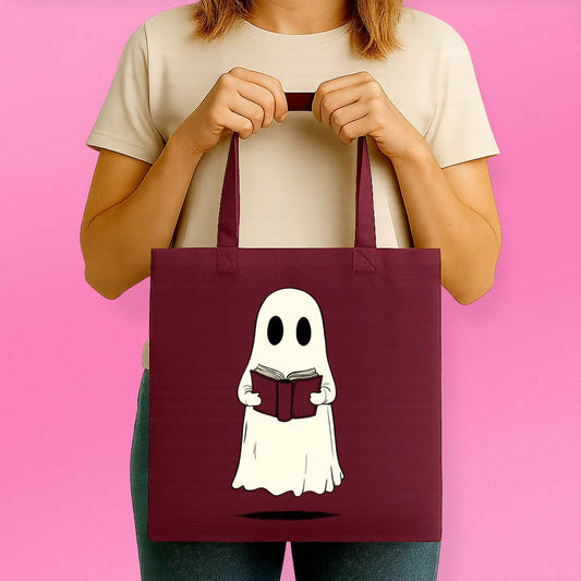Book Reading Ghost Tote Bag