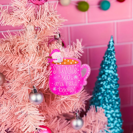 Snuggle Up and Read Books Christmas Ornament