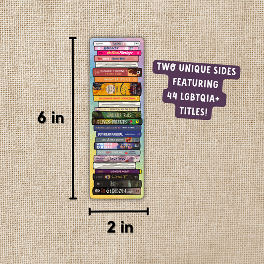 LGBTQIA+ Book Stack Bookmark