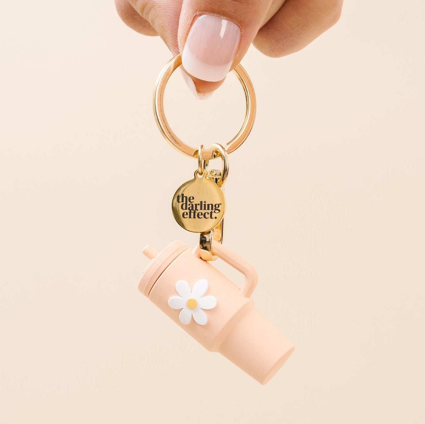 Tiny Tumbler Keychain - Pink