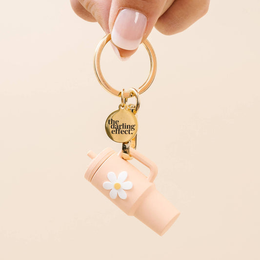 Tiny Tumbler Keychain - Pink