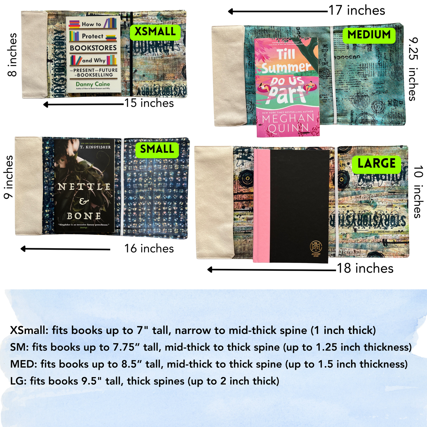 Fabric Book Cover - I followed my heart and it led me to the bookstore