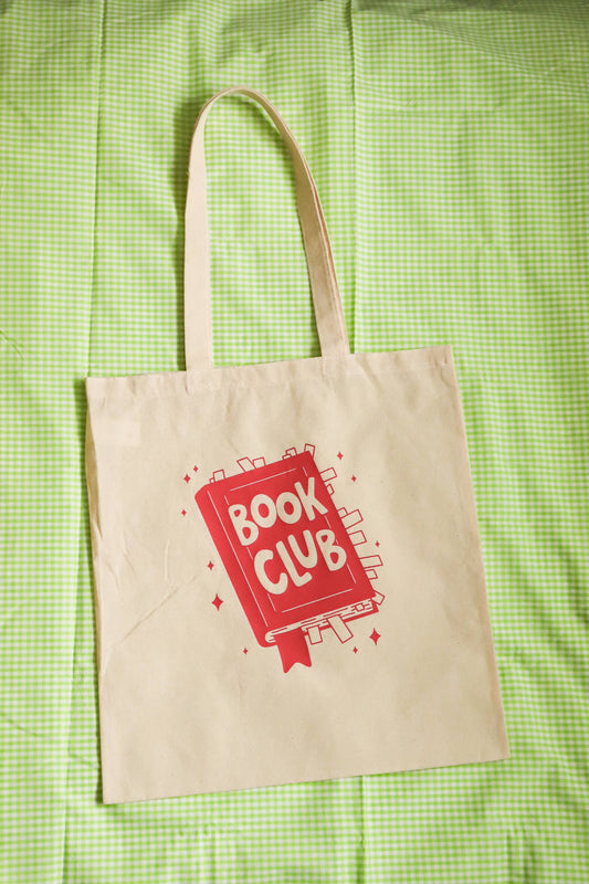 Book Club | Natural Cotton Tote Bag