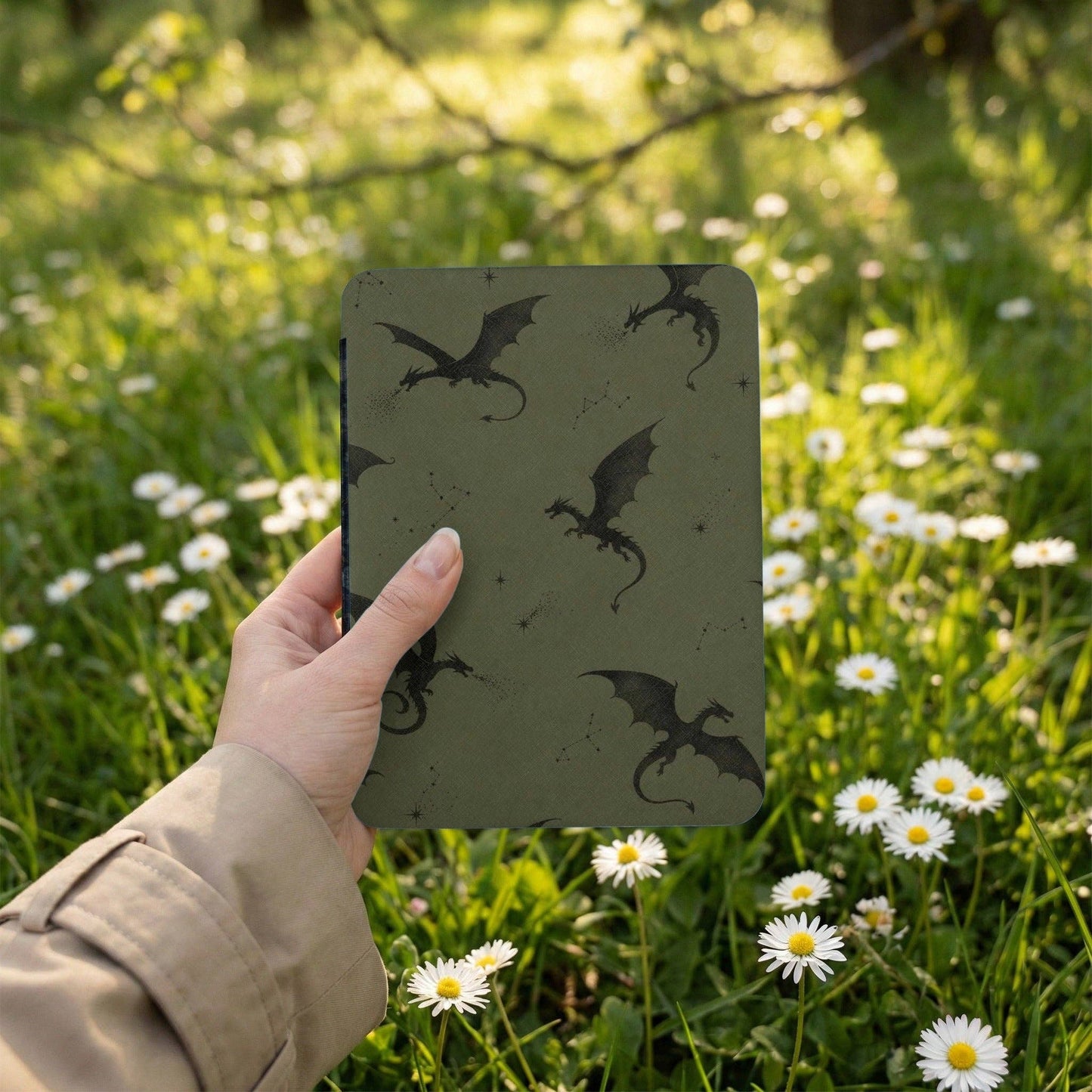 Green Fourth Wing Kindle Case