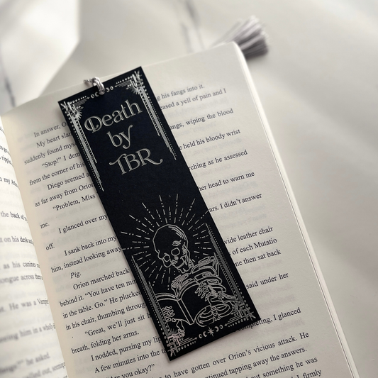 Death by TBR Holographic Bookmark