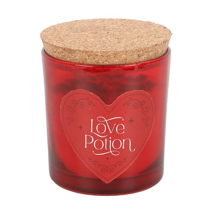 Raspberry Love Potion Valentine's Day Crystal Chip Candle