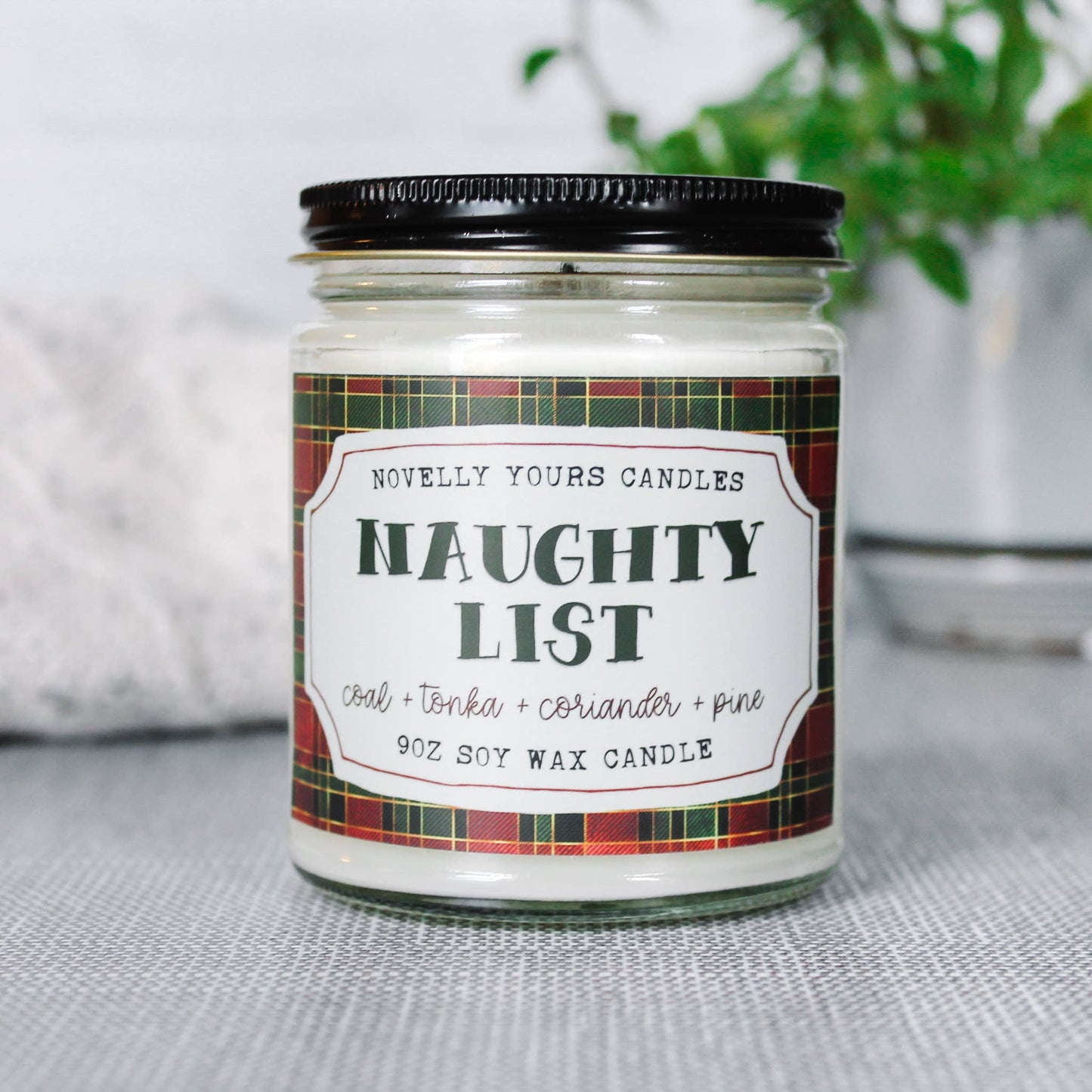 Naughty List candle