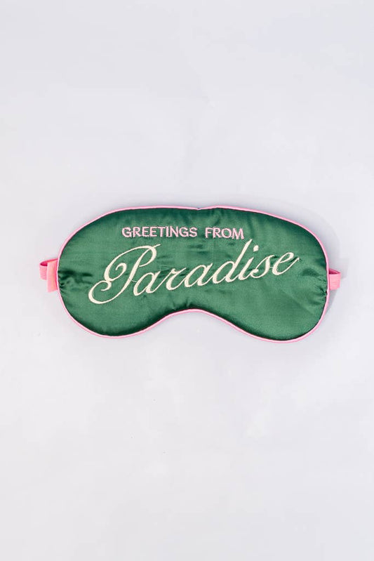 Getaway Sleep Mask, Greetings from Paradise