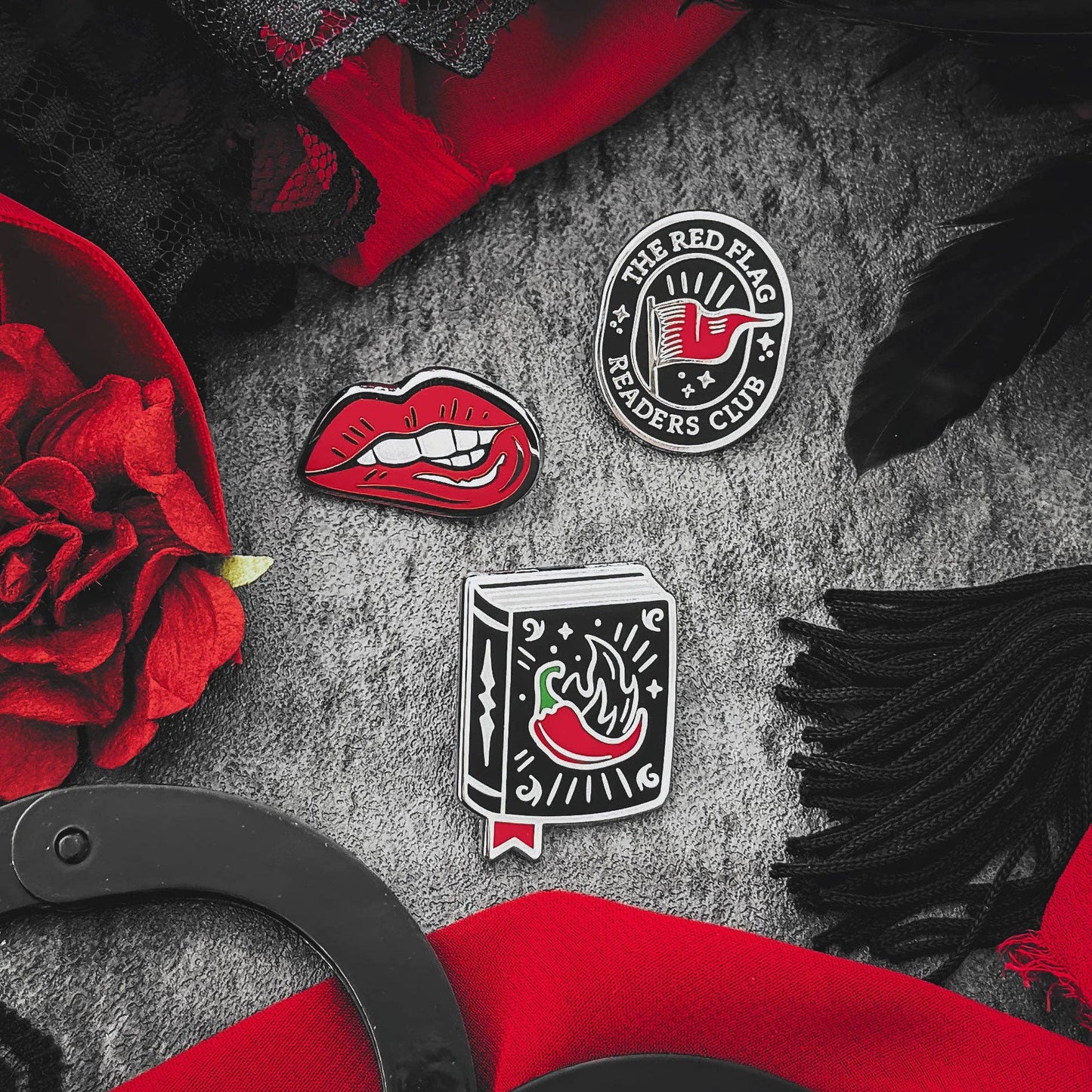A Little Wicked Enamel Pin Set