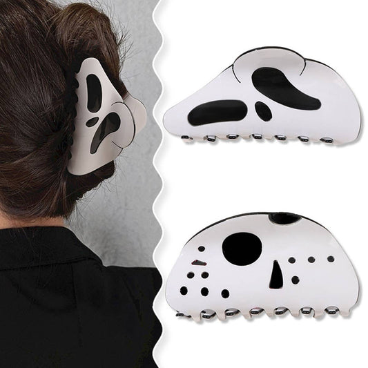 Ghost Face Hair Claw Clip