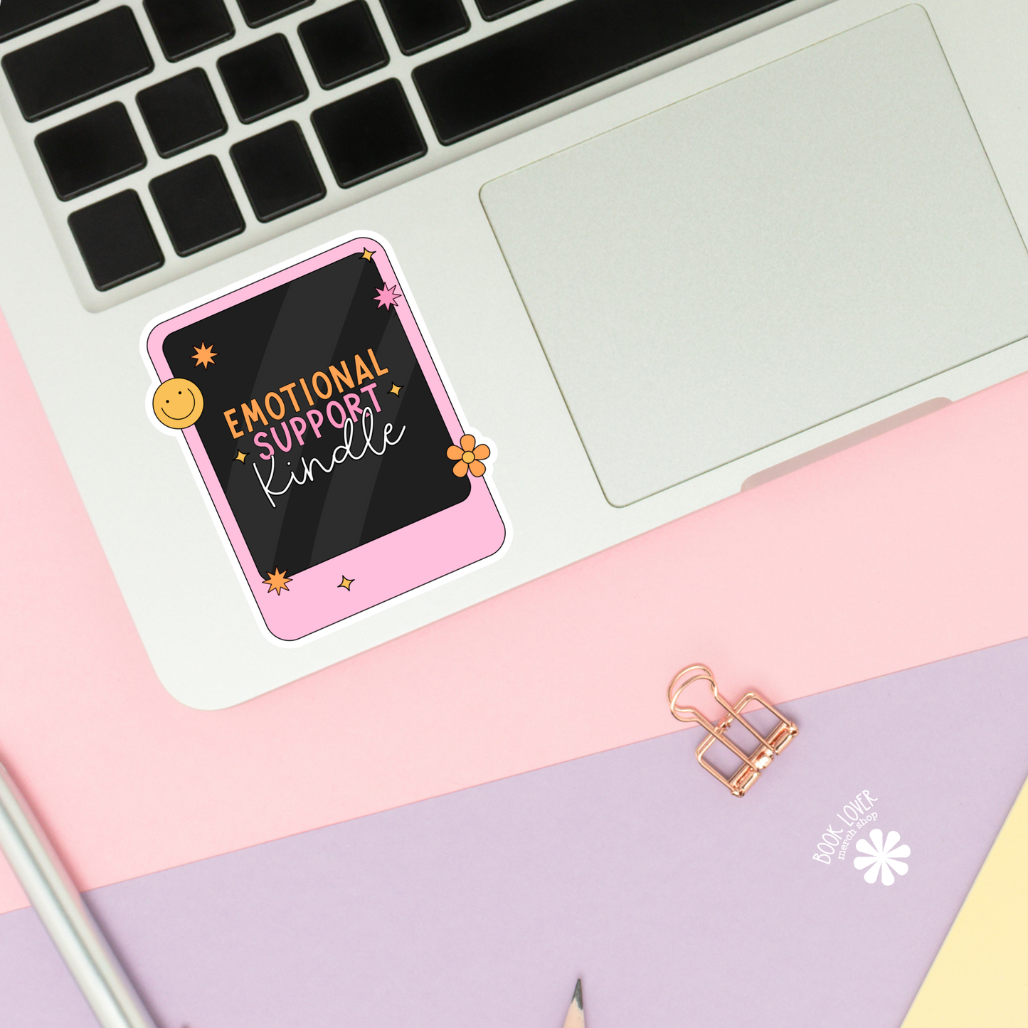 Emotional Support Kindle Sticker